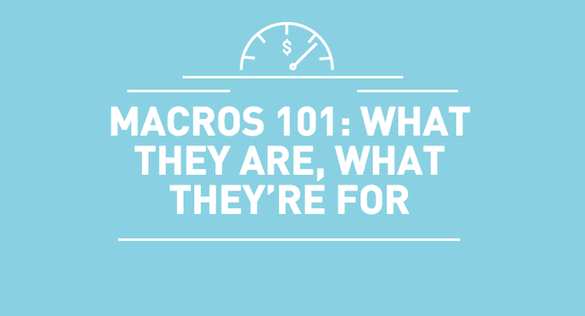 Macros 101: What They Are, What They’re For