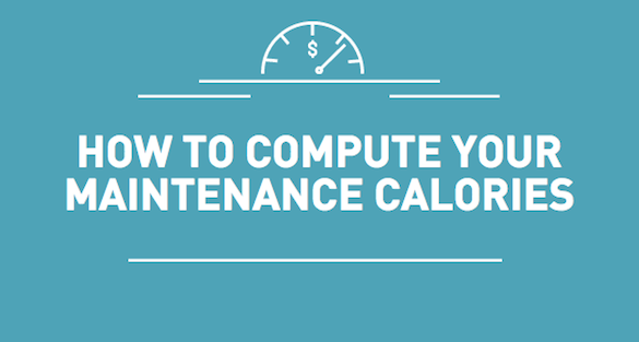 How to Compute Your Maintenance Calories