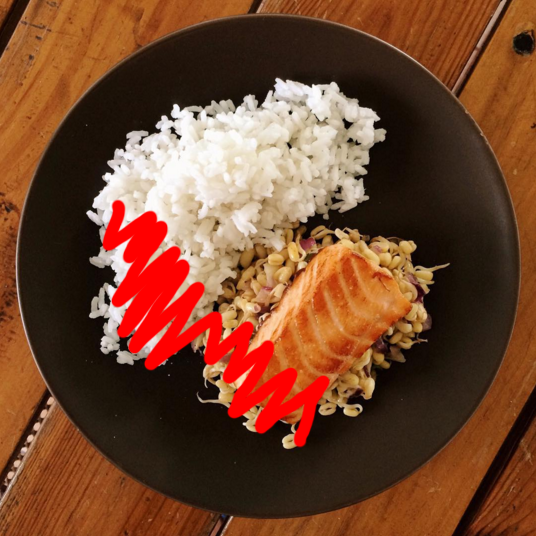 salmon and rice healthy meal weight loss