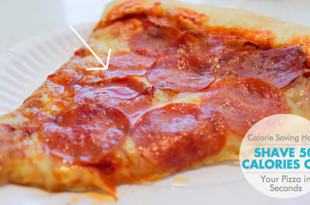 Calorie Saving Hack: Shave 50 Calories Off Your Pizza in Seconds