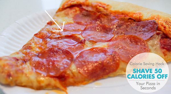 Calorie Saving Hack: Shave 50 Calories Off Your Pizza in Seconds